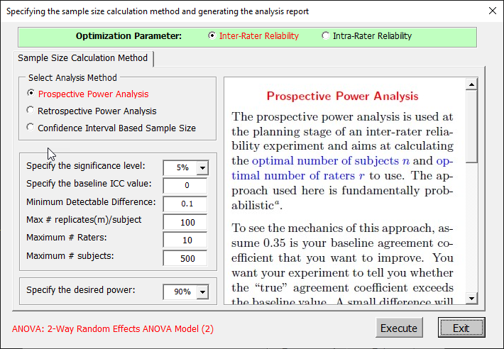 intraclass correlation sample size determination